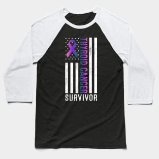 Thyroid Cancer Survivor Baseball T-Shirt